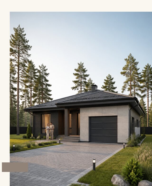 Проект дома 10 на 8 с гаражом в Похвистневе по цене от 71764 | А3дПро-Пхв